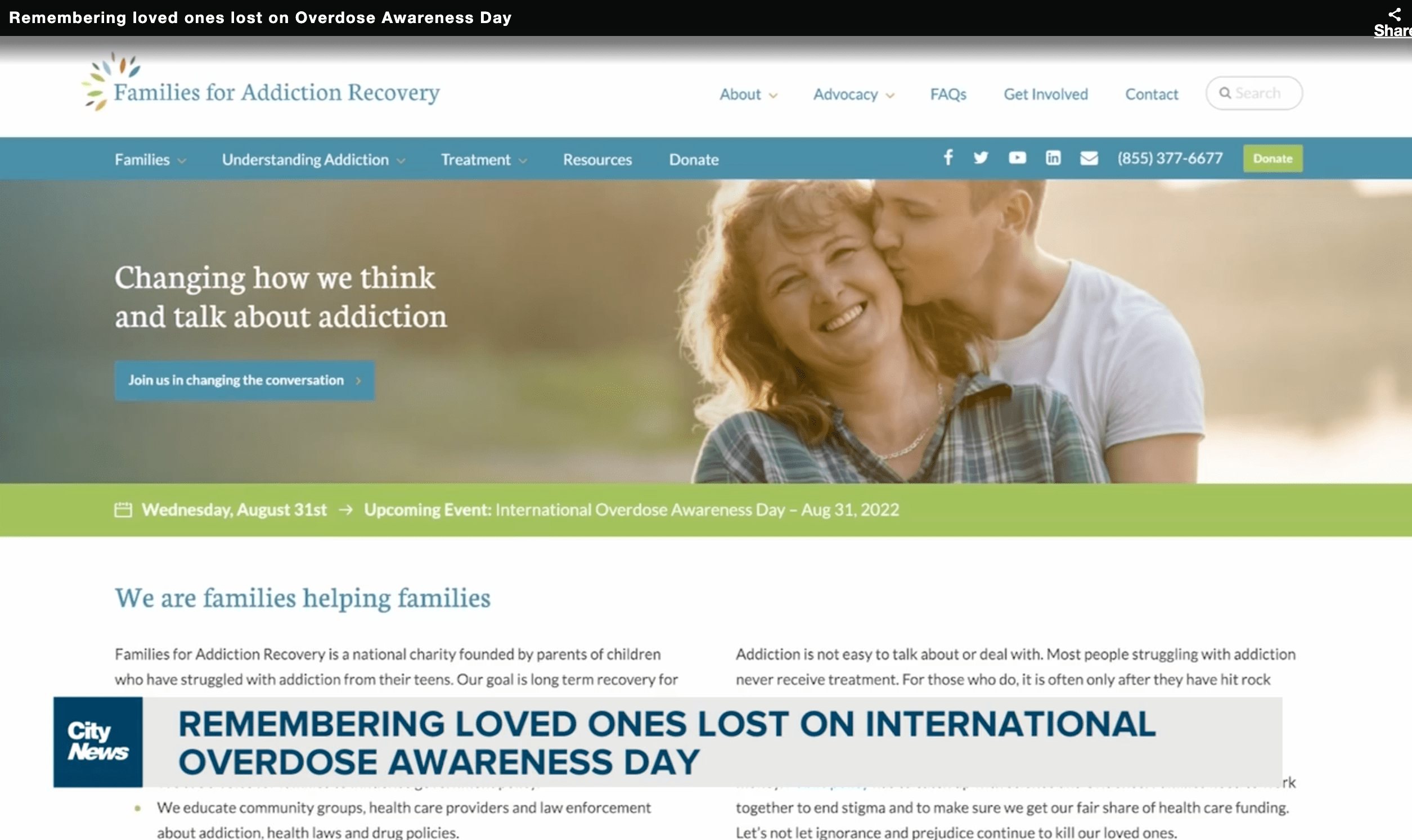 CityNews: Calls to Action on International Overdose Awareness Day 2022