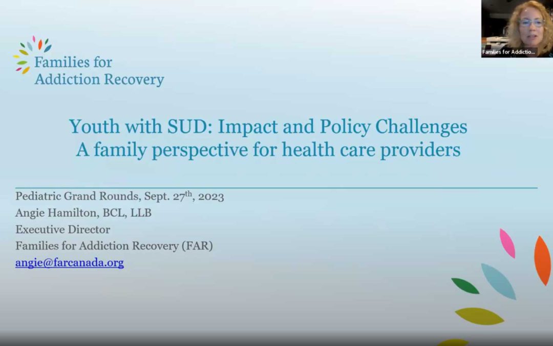 FAR Presents: Youth and SUD – Impact and Policy Challenges; A Family Perspective for Healthcare Providers